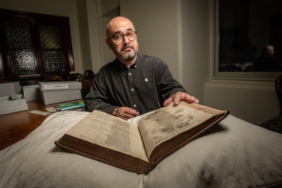 State Library exhibition curator Daniel Wee.