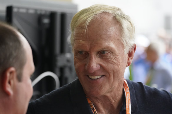 Greg Norman at the Formula 1 Miami Grand Prix earlier this month.