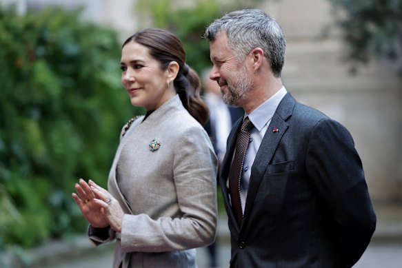 Australian-born Queen Mary of Denmark and King Frederik X, Princess Isabella’s parents. 