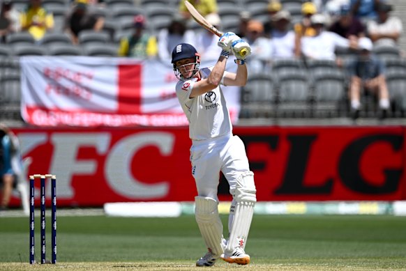 Harry Brook hits out.