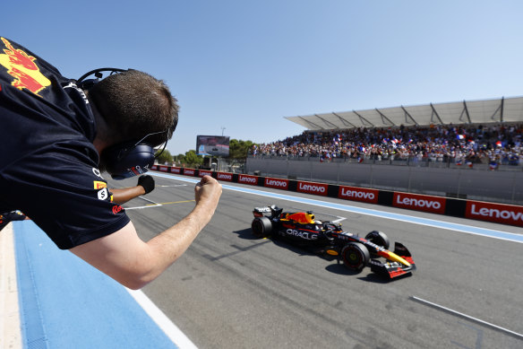 Red Bull driver Max Verstappen wins the French Grand Prix.