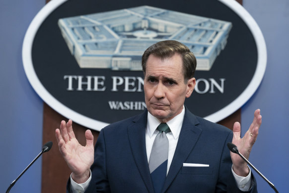 Pentagon spokesman John Kirby says Russian troops are running out of food and supplies.