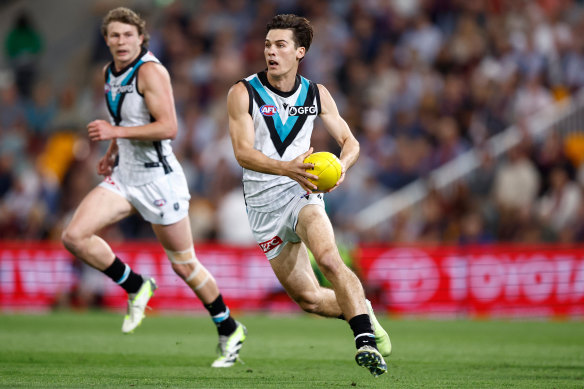 Port Adelaide gun Connor Rozee.