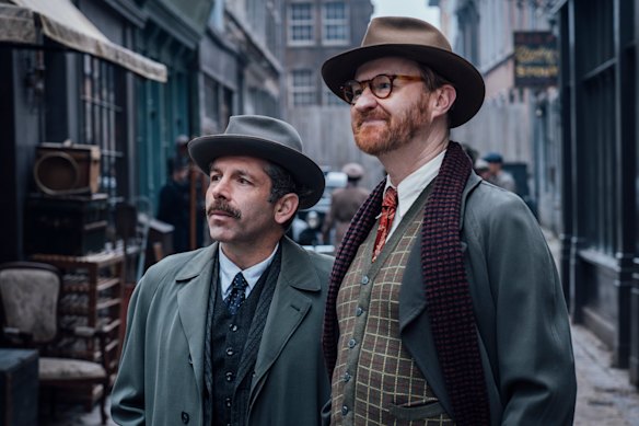 Elliot Levey and Mark Gatiss in Bookish. 