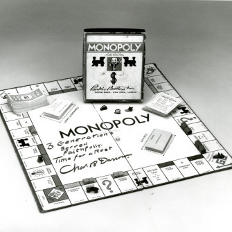 A 1938 edition of Monopoly, signed by the creator, Charles Darrow.