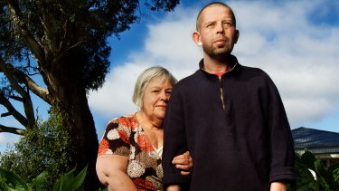 Jay Franklin and his mother Bertha in 2012 when he was seeking euthanasia.