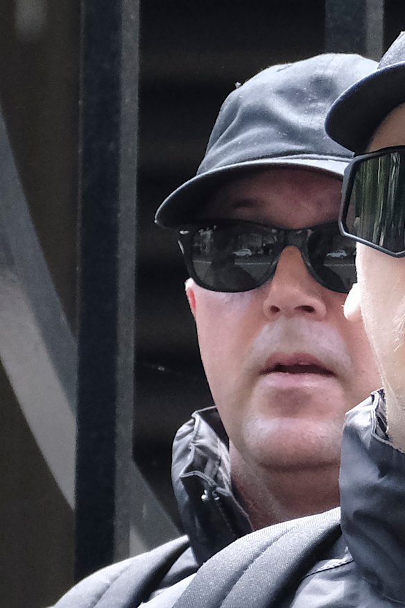 Adam Carrig outside NSW Parliament House on Saturday.