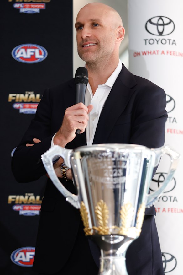 Chris Judd will present the Norm Smith Medal on grand final day.