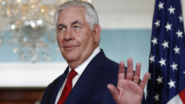 Goodbye to all that: Former US secretary of state Rex Tillerson.
