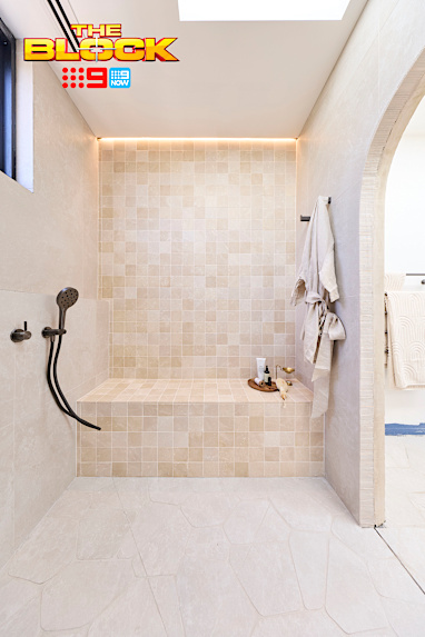 EMBARGO 30/8 The Block 2026 Lisa and Rosco Main Ensuite Reveal