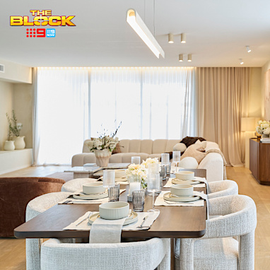 EMBARGO 3/09/2026 9PM Room Reveal: Lisa and Rosco’s Living, Dining and Alfresco