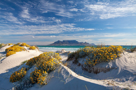 View of Table Mountain, Cape Town, South Africa.
