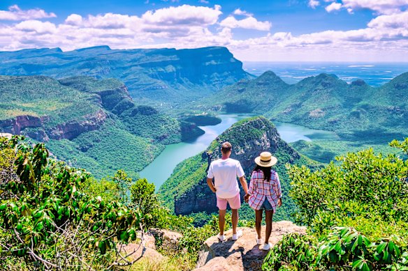 Looking into the Blyde River Canyon on the Panorama Route.