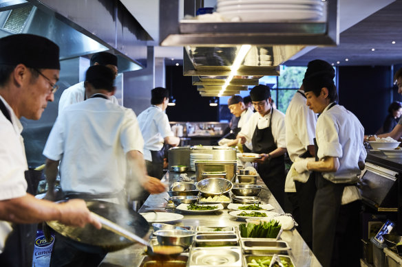 The kitchen at King Street Wharf.