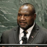 James Marape is seeking to be extend his three years in power in Port Moresby.