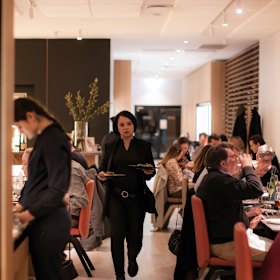 The dining room. 