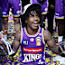 Kendric Davis of the Sydney Kings celebrates the championship win.