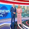 9News Perth sport presenters Paddy Sweeney and Alicia Molik.