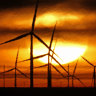Wind turbines in Spearville, Kansas.  President Biden argued that technological gains and demands for wind and solar infrastructure would create work that would more than make up for job losses.