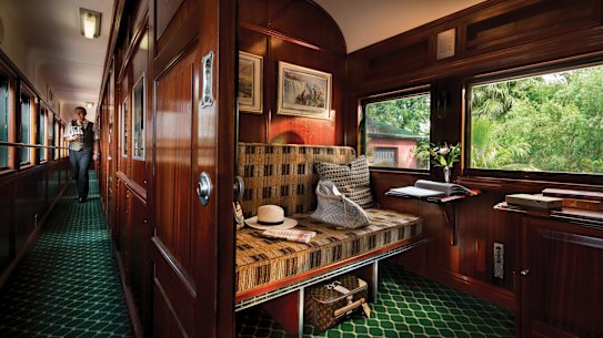A room on board Rovos Rail.