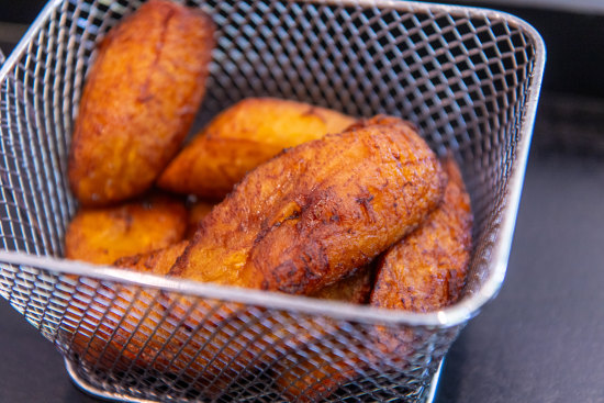 Fried plantain at African Calabash restaurant in Footscray.