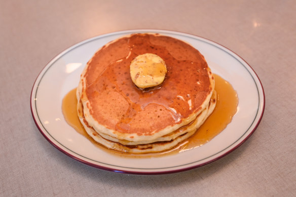 Stack on stack (buttermilk pancake stack). 