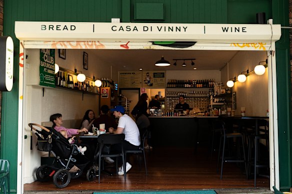 Vinny’s is a cafe that transforms into a hopping neighbourhood bar come week’s end.