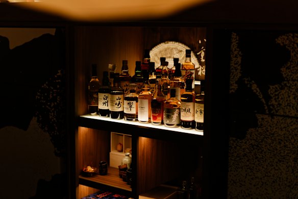 Japanese whisky at Sakura House.