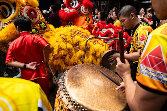 Lunar New Year celebrations in Chinatown, Haymarket.