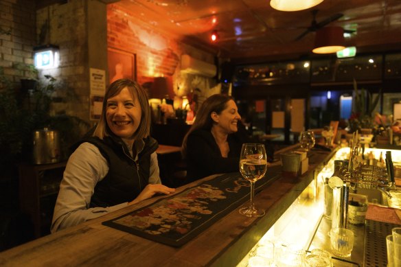 Transport Minister Jo Haylen takes Herald state political editor Alexandra Smith to Gasoline Pony in Marrickville near the Sydenham metro station.