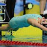 Kaylee McKeown in the women’s 50m backstroke on Monday in Adelaide. 