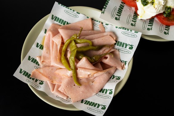 Mortadella share plate.