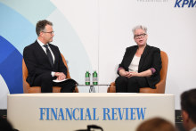 NSW Climate Change, Energy and Environment Minister Penny Sharpe in conversation with The Australian Financial Review’s Jacob Greber at the Summit.