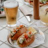 Lobster brioche rolls with ocean views.