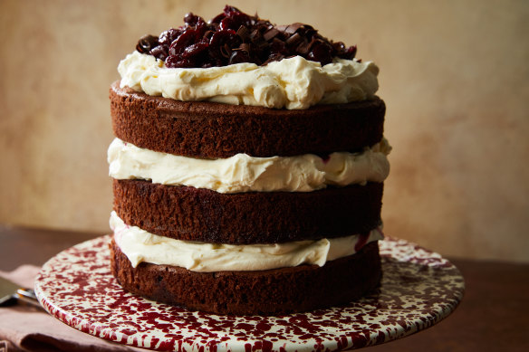 Emelia Jackson’s Black Forest cake with lashings of whipped cream.