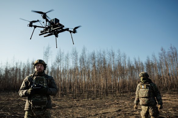 Ukraine soldiers rely heavily on drones.