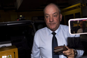 Daryl Maguire arriving at the ICAC in October last year.