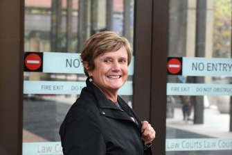 Lynette Dawson’s former colleague Sue Strath outside court on Tuesday.