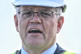 Prime Minister Scott Morrison campaigning in western Sydney.
