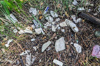 Polystyrene is the most common form of rubbish found in the Yarra.