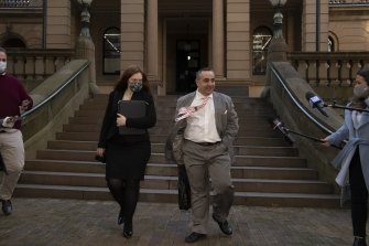 Barrister Hollie Blake and solicitor Tony Nikolic. 