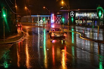 The Bureau of Meteorology said up to 90 millimetres of rain could fall in Sydney on Tuesday morning.