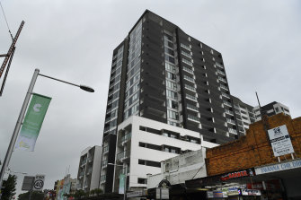 The Auburn apartment tower the building commissioner has named as 'probably the worst' he has seen. 