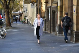 Property Council executive Danni Hunter predicted it will take two to three months for office workers to return in significant numbers. 