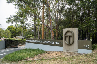 The Scientology grounds in Chatswood where the 16-year-old boy stabbed a man to death.