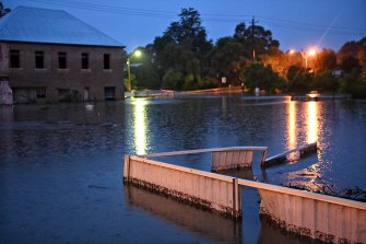 Flooding appears to be slightly dropping at Windsor, after reaching a height of 12.59m on Tuesday morning.
