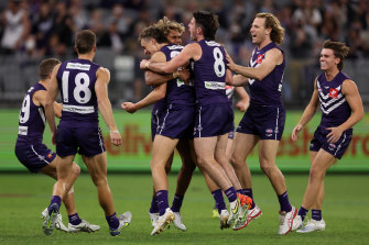 Fremantle's pressure on the ball-carrier is a major factor behind their success this year.