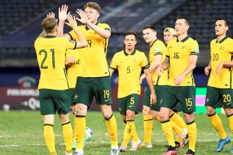 The Socceroos will come home to play Saudi Arabia. 