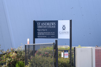 St Andrews Christian College in Wantirna South. 