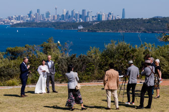 The coupleâs wedding was livestreamed to family and friends interstate and in Indonesia, Japan, Singapore, India and the United States.